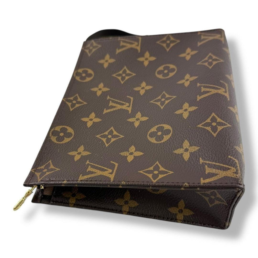 Louis Vuitton Brown Monogram Toiletry Pouch 19 Bag - Lux Central