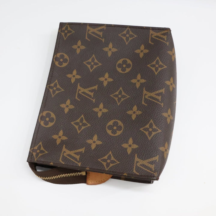 Louis Vuitton Brown Monogram Toiletry Pouch 19 Bag - Lux Central