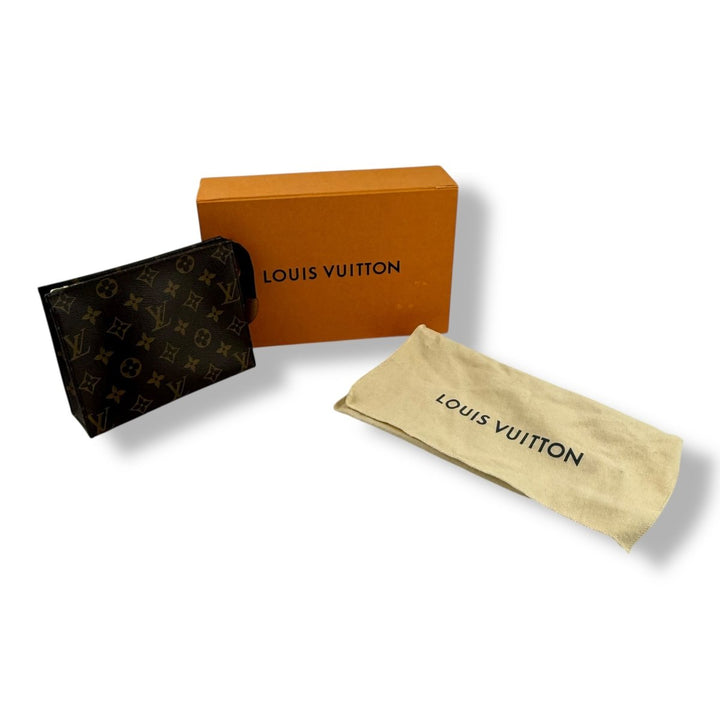 Louis Vuitton Brown Monogram Toiletry Pouch 19 Bag - Lux Central