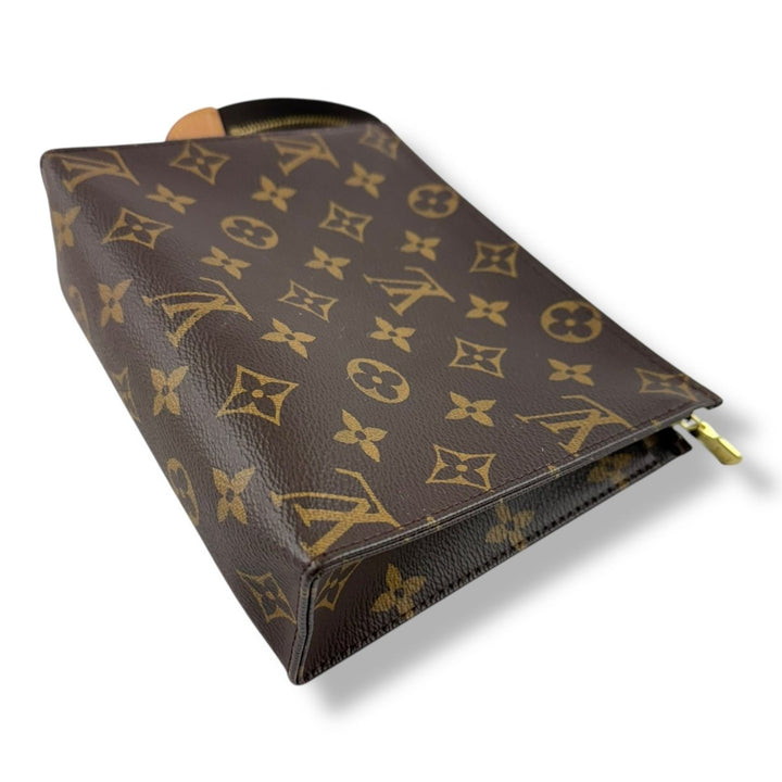 Louis Vuitton Brown Monogram Toiletry Pouch 19 Bag - Lux Central