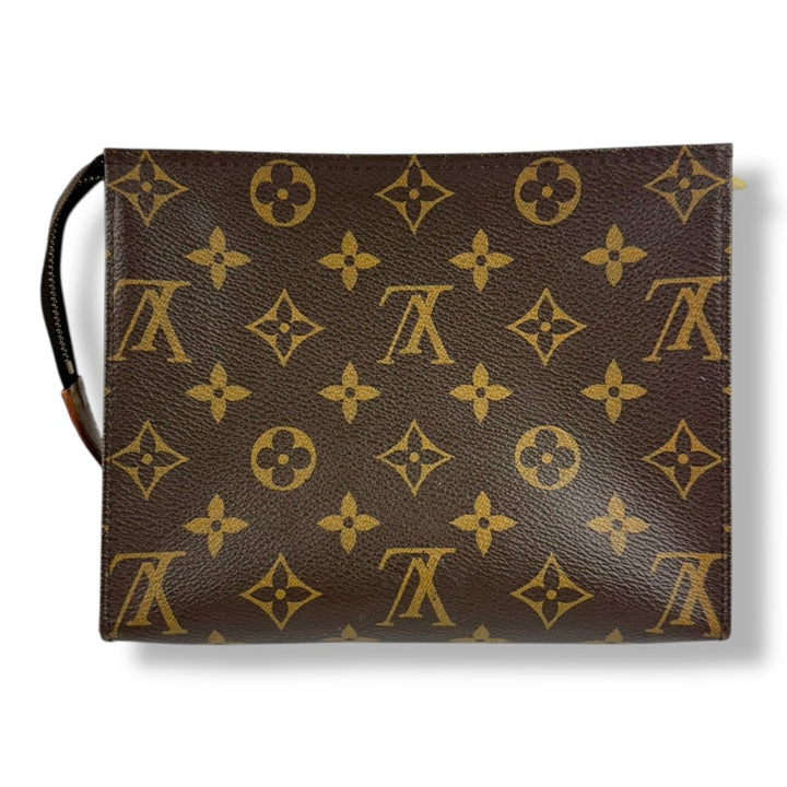 Louis Vuitton Brown Monogram Toiletry Pouch 19 Bag - Lux Central