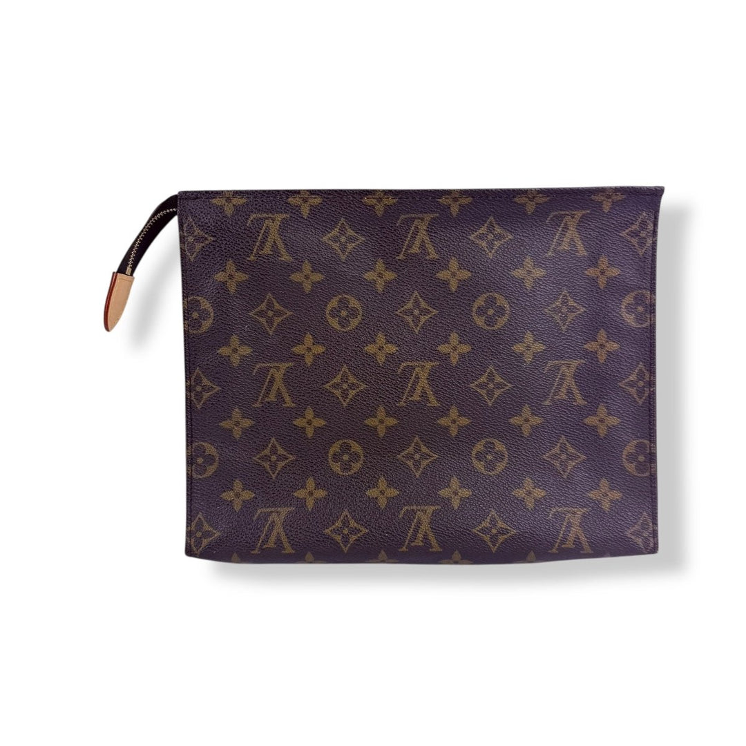 Louis Vuitton Brown Monogram Toiletry Pouch 26 Bag - Lux Central