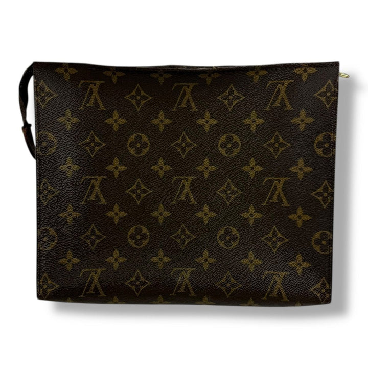 Louis Vuitton Brown Monogram Toiletry Pouch 26 Bag - Lux Central