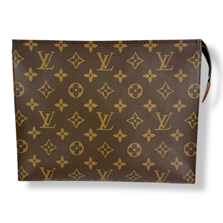 Louis Vuitton Brown Monogram Toiletry Pouch 26 Bag - Lux Central