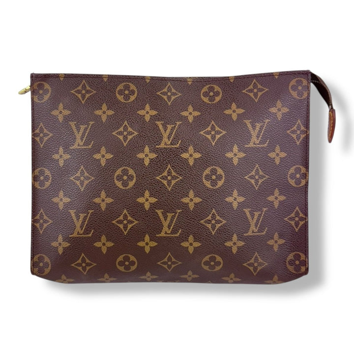 Louis Vuitton Brown Monogram Toiletry Pouch 26 Bag - Lux Central