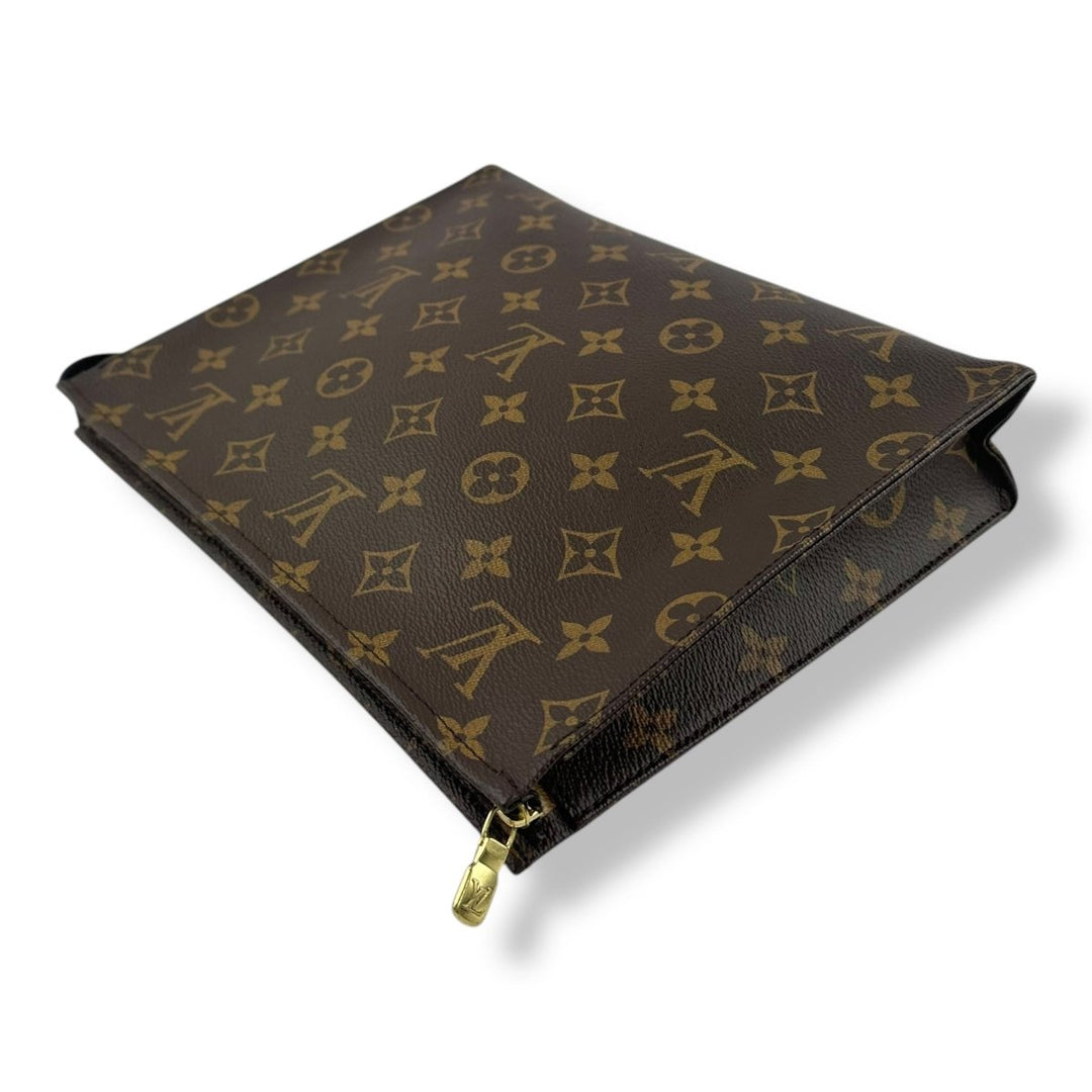 Louis Vuitton Brown Monogram Toiletry Pouch 26 Bag - Lux Central