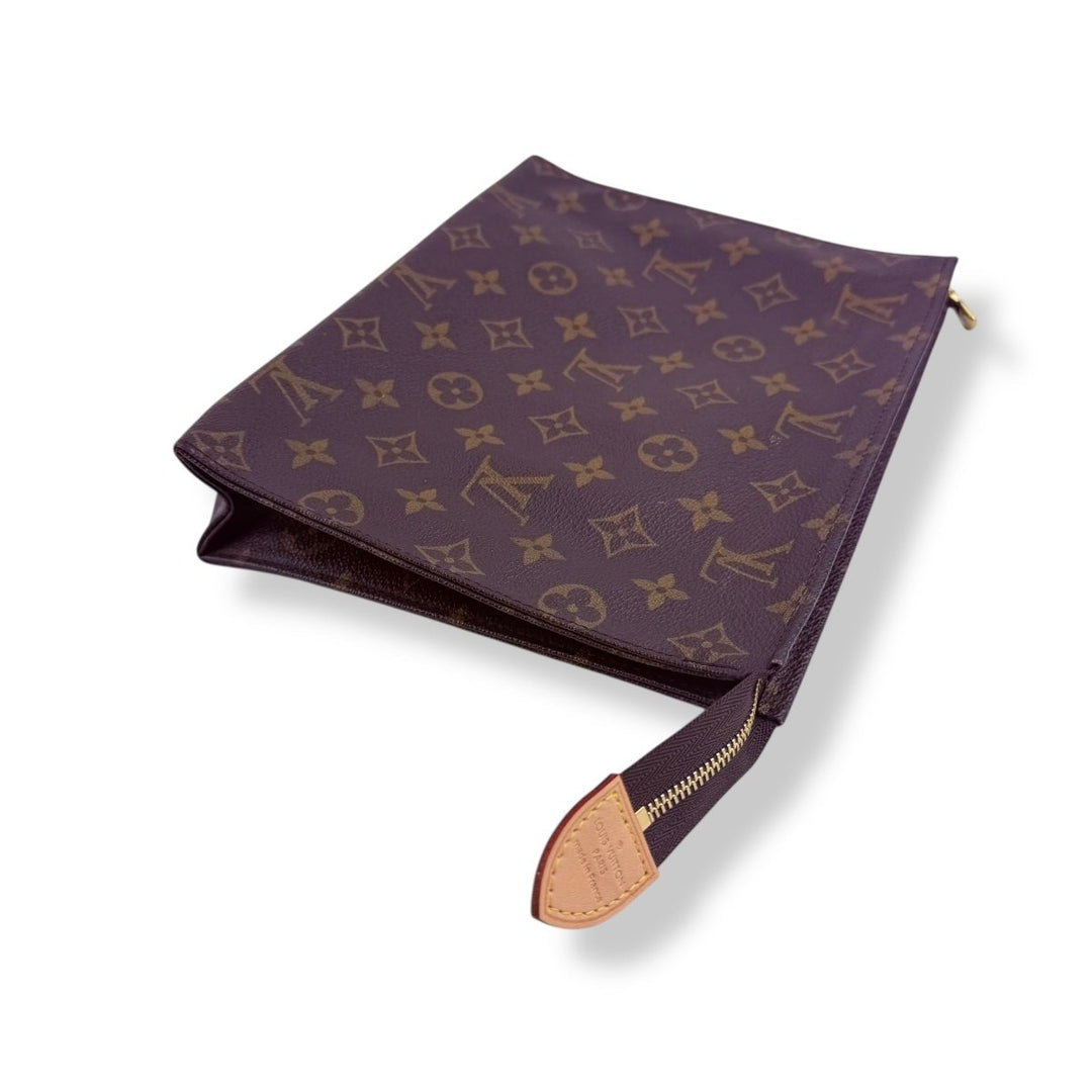 Louis Vuitton Brown Monogram Toiletry Pouch 26 Bag - Lux Central