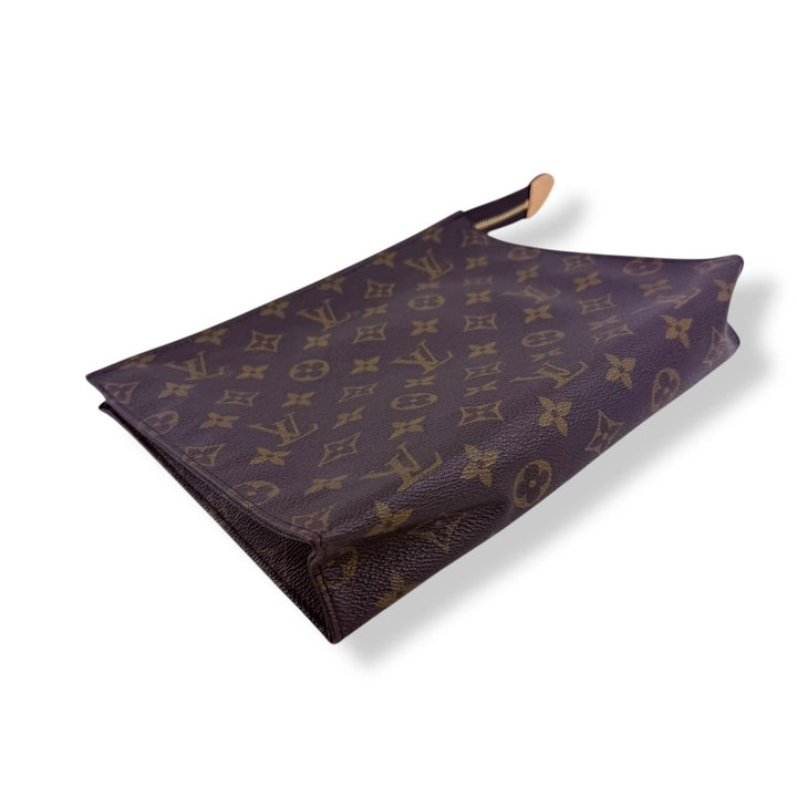 Louis Vuitton Brown Monogram Toiletry Pouch 26 Bag - Lux Central