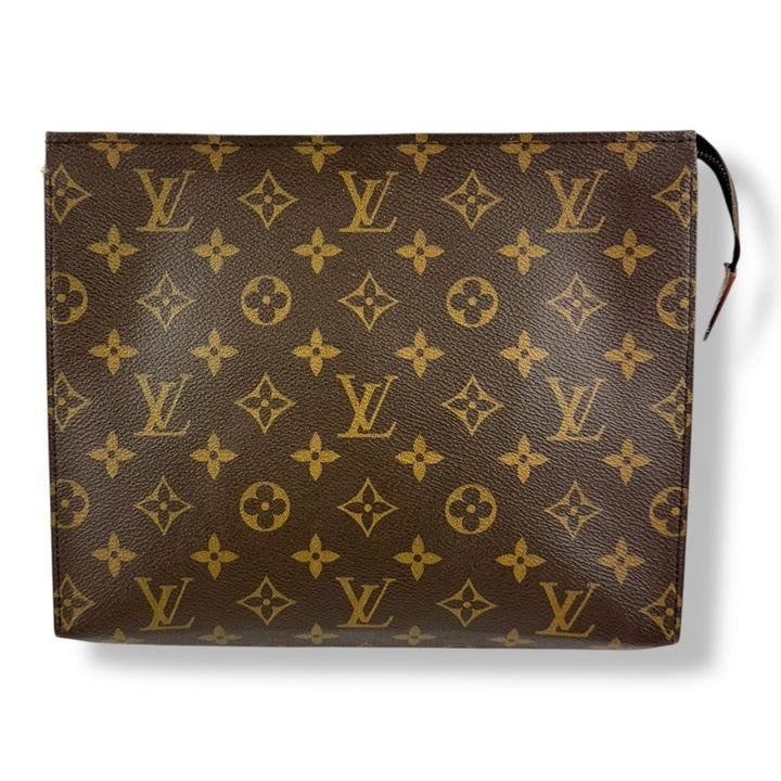 Louis Vuitton Brown Monogram Toiletry Pouch 26 Bag - Lux Central
