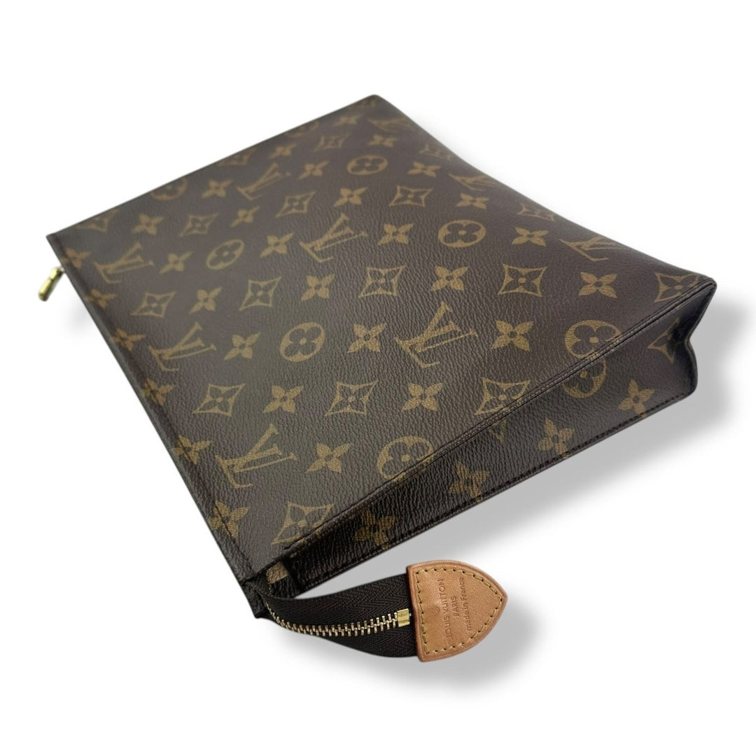 Louis Vuitton Brown Monogram Toiletry Pouch 26 Bag - Lux Central