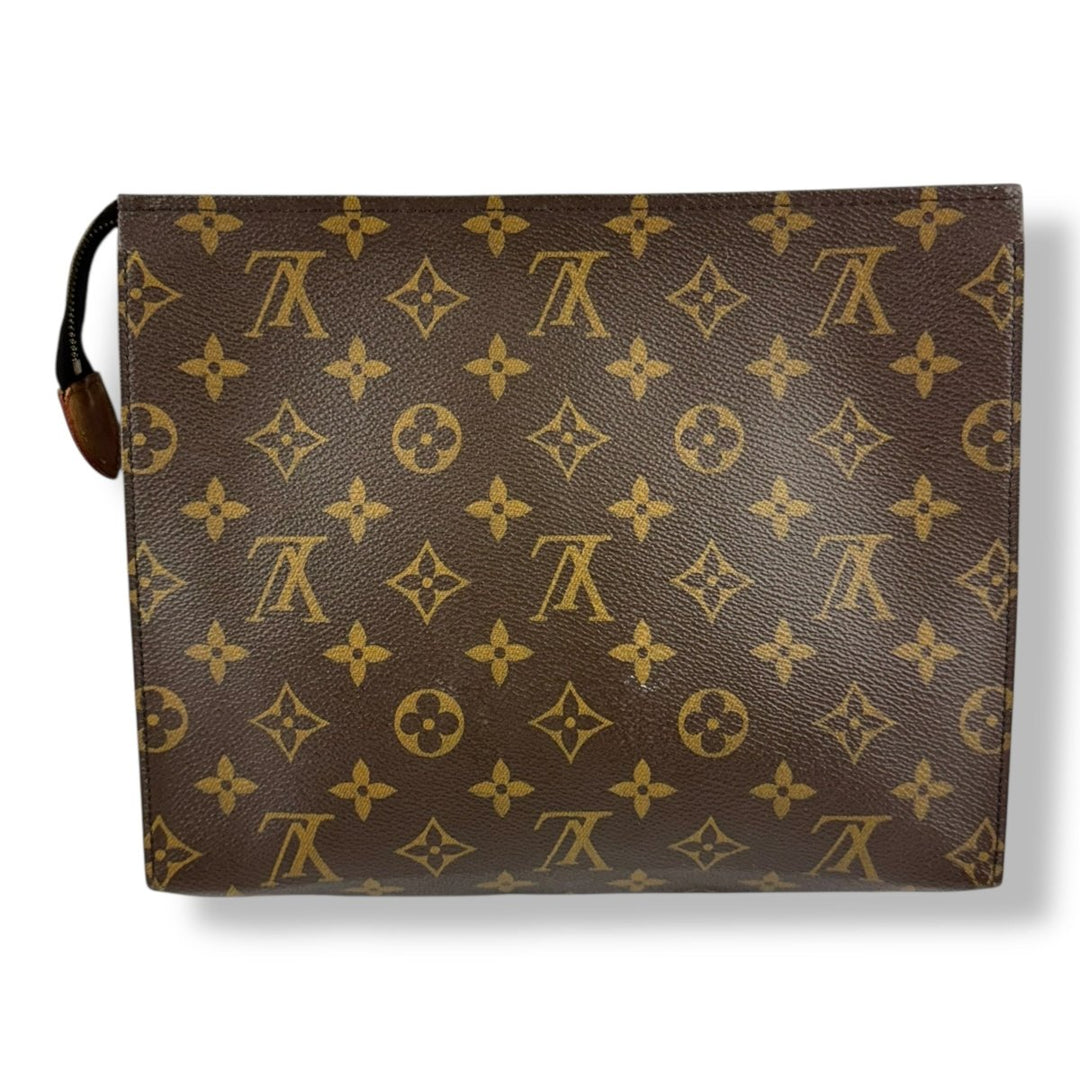 Louis Vuitton Brown Monogram Toiletry Pouch 26 Bag - Lux Central