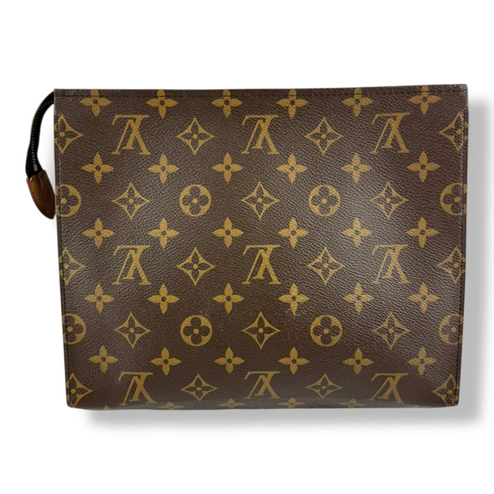 Louis Vuitton Brown Monogram Toiletry Pouch 26 Bag - Lux Central