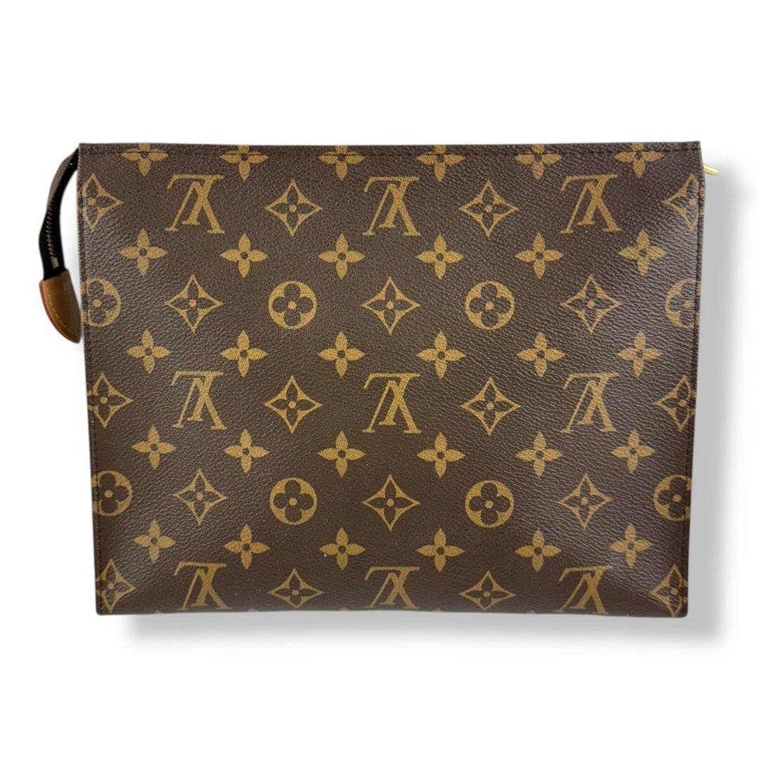 Louis Vuitton Brown Monogram Toiletry Pouch 26 Bag - Lux Central
