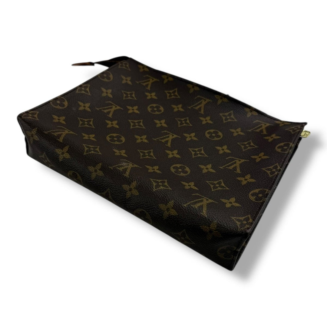 Louis Vuitton Brown Monogram Toiletry Pouch 26 Bag - Lux Central