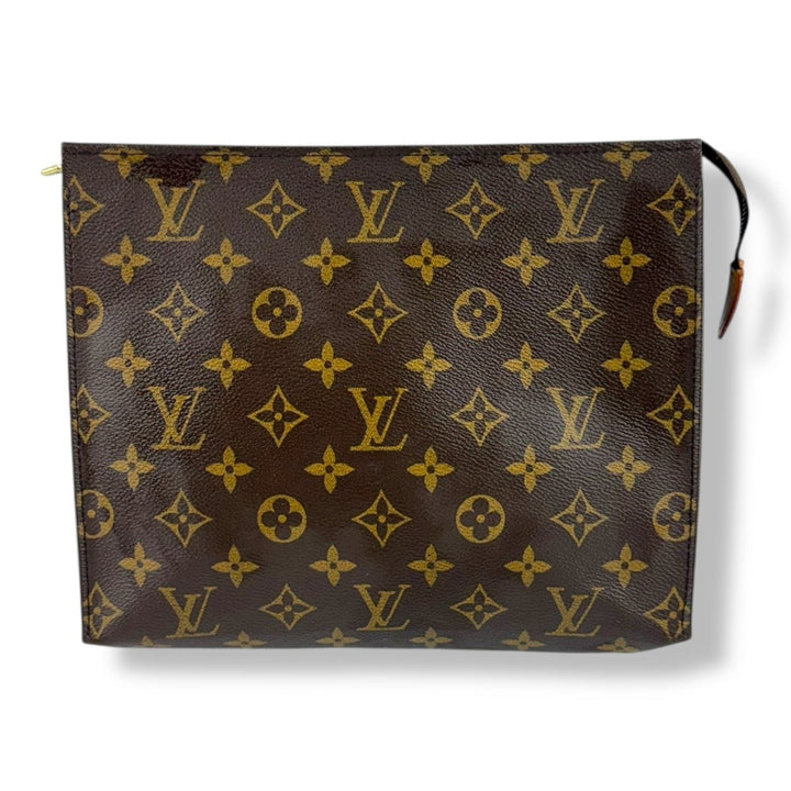Louis Vuitton Brown Monogram Toiletry Pouch 26 Bag - Lux Central