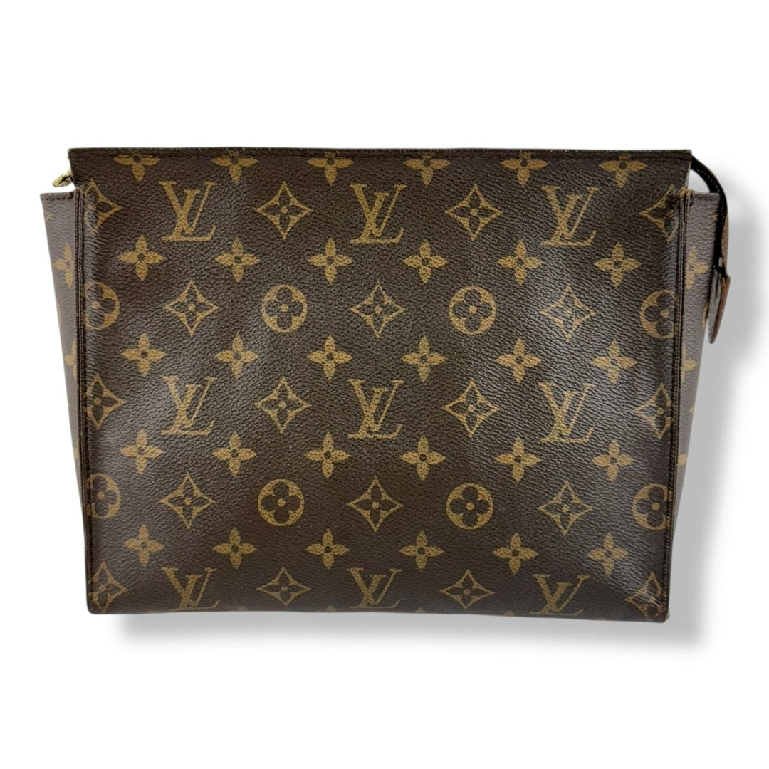 Louis Vuitton Brown Monogram Toiletry Pouch 26 Bag - Lux Central