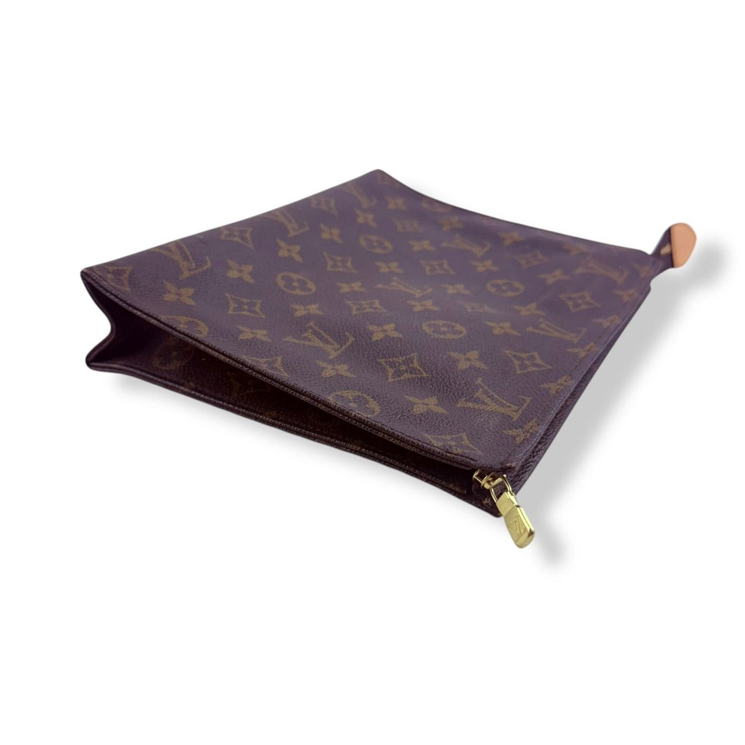 Louis Vuitton Brown Monogram Toiletry Pouch 26 Bag - Lux Central