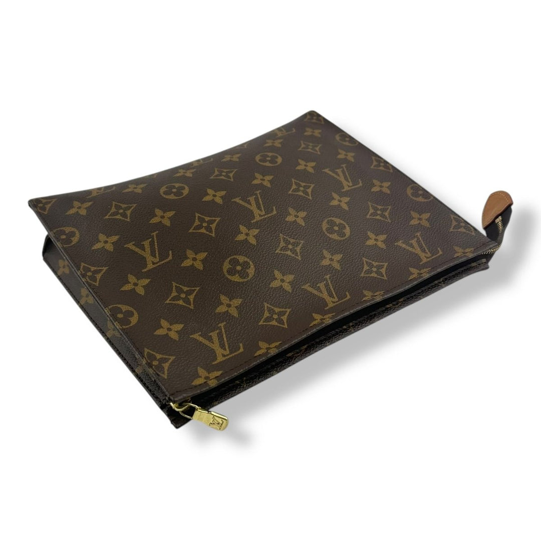 Louis Vuitton Brown Monogram Toiletry Pouch 26 Bag - Lux Central