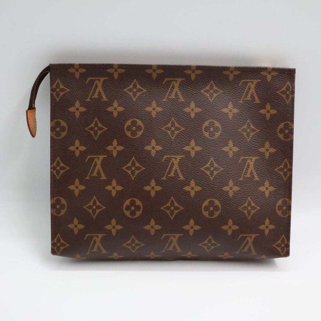Louis Vuitton Brown Monogram Toiletry Pouch 26 Bag - Lux Central