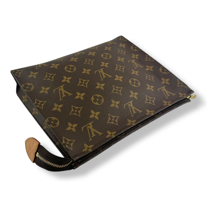 Louis Vuitton Brown Monogram Toiletry Pouch 26 Bag - Lux Central