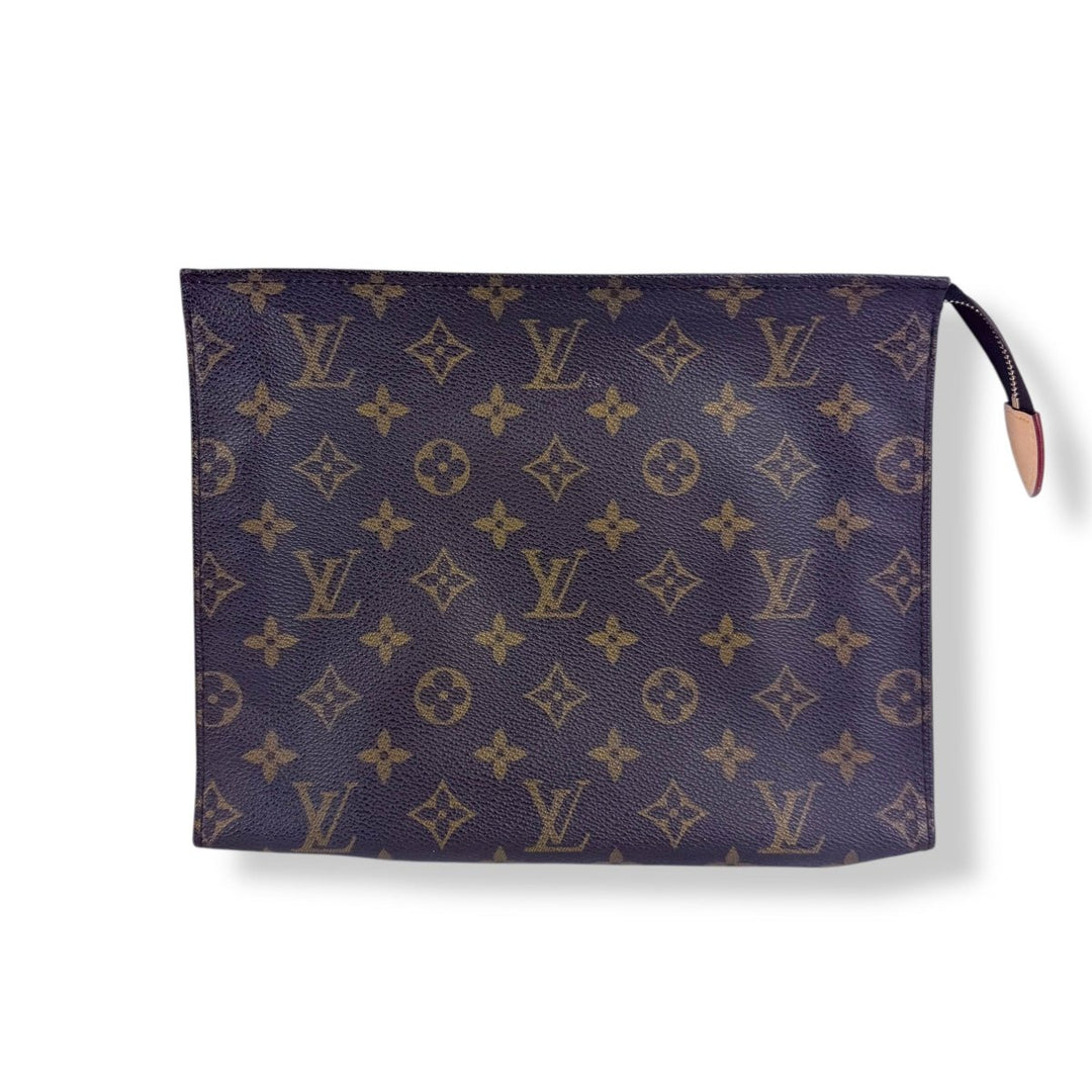 Louis Vuitton Brown Monogram Toiletry Pouch 26 Bag - Lux Central