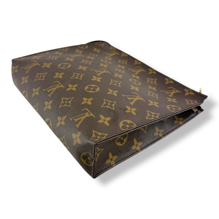 Louis Vuitton Brown Monogram Toiletry Pouch 26 Bag - Lux Central