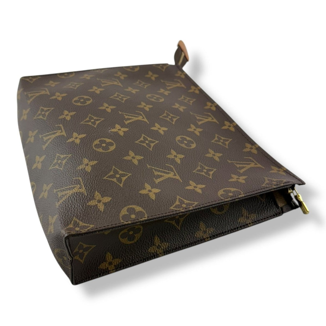 Louis Vuitton Brown Monogram Toiletry Pouch 26 Bag - Lux Central