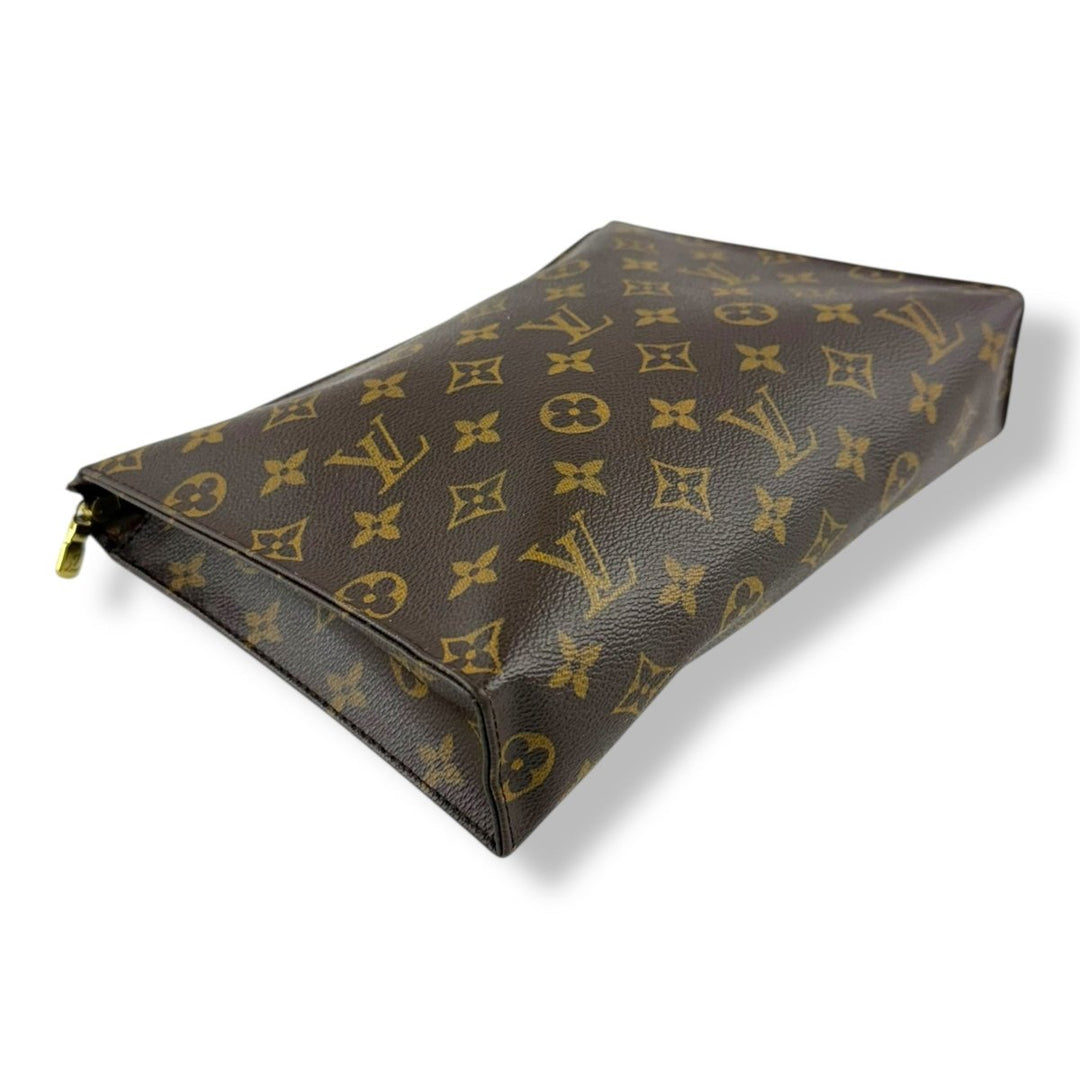 Louis Vuitton Brown Monogram Toiletry Pouch 26 Bag - Lux Central