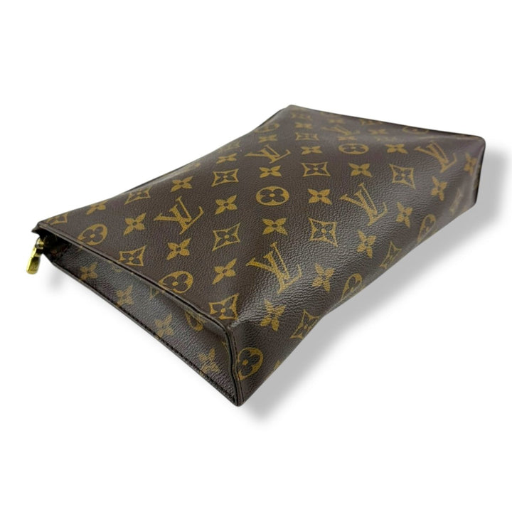 Louis Vuitton Brown Monogram Toiletry Pouch 26 Bag - Lux Central