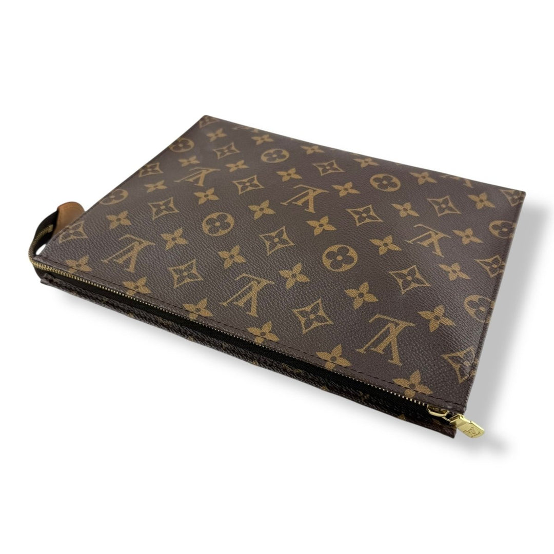 Louis Vuitton Brown Monogram Toiletry Pouch 26 Bag - Lux Central