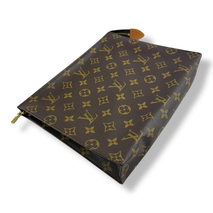 Louis Vuitton Brown Monogram Toiletry Pouch 26 Bag - Lux Central