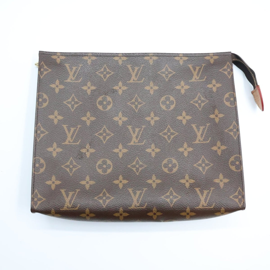 Louis Vuitton Brown Monogram Toiletry Pouch 26 Bag - Lux Central