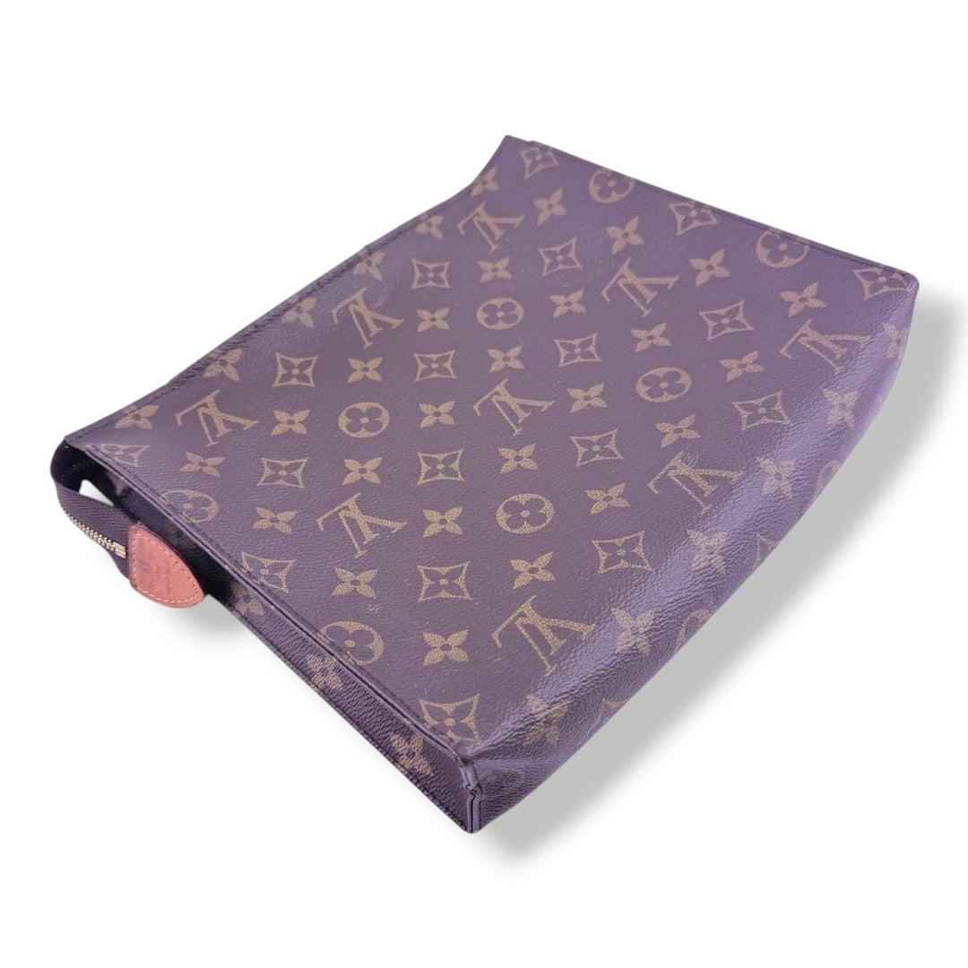 Louis Vuitton Brown Monogram Toiletry Pouch 26 Bag - Lux Central