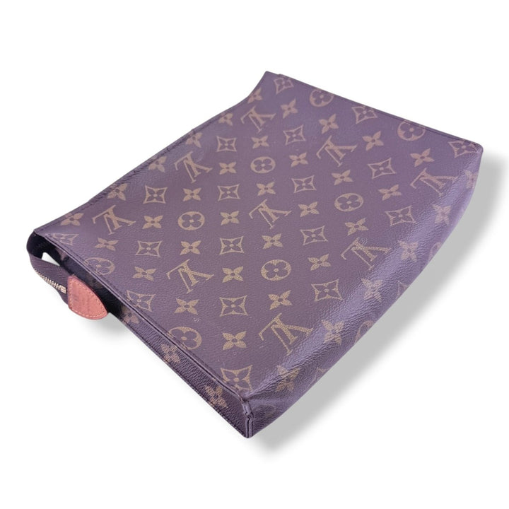 Louis Vuitton Brown Monogram Toiletry Pouch 26 Bag - Lux Central