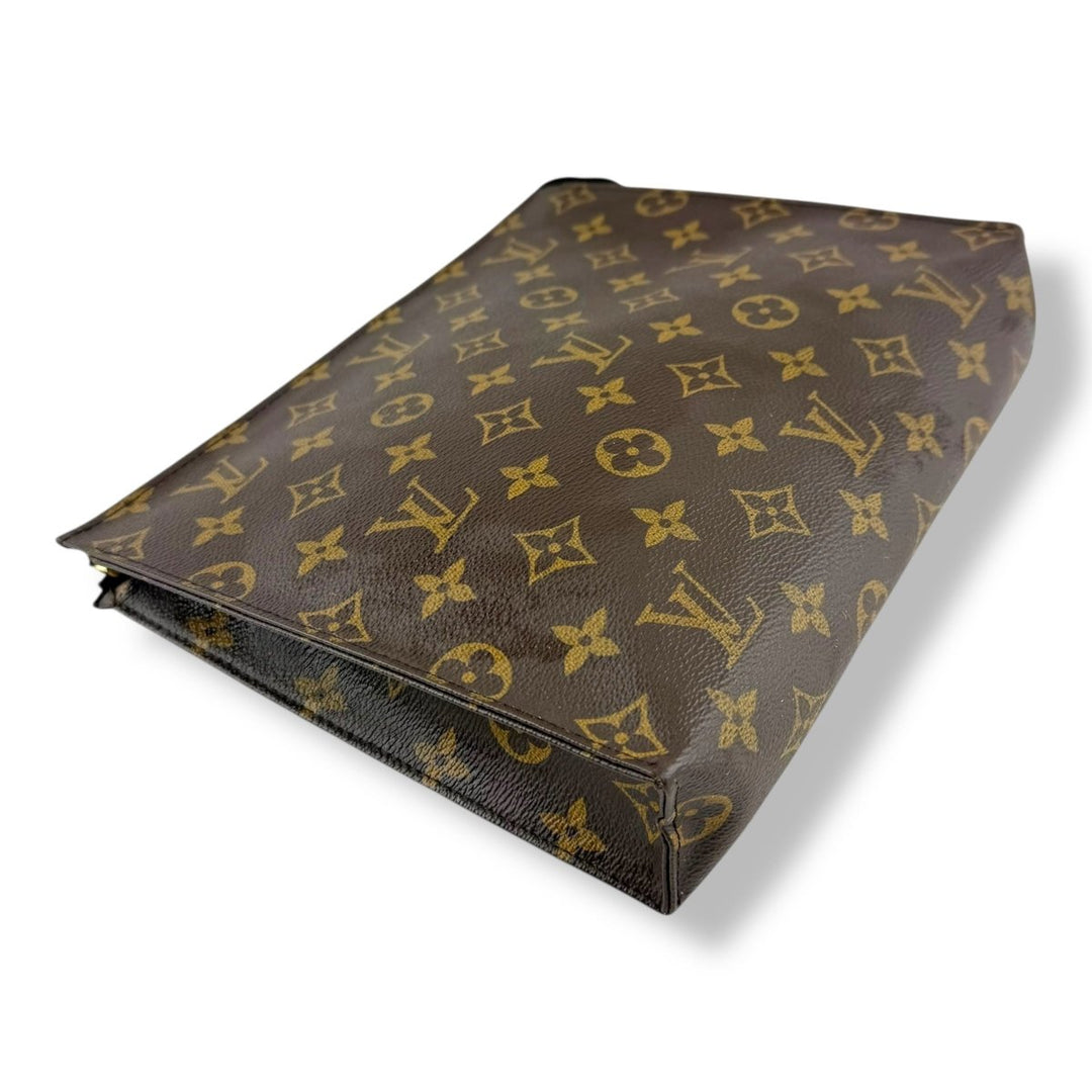 Louis Vuitton Brown Monogram Toiletry Pouch 26 Bag - Lux Central