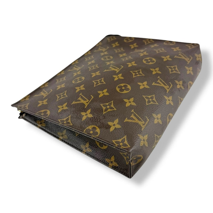 Louis Vuitton Brown Monogram Toiletry Pouch 26 Bag - Lux Central