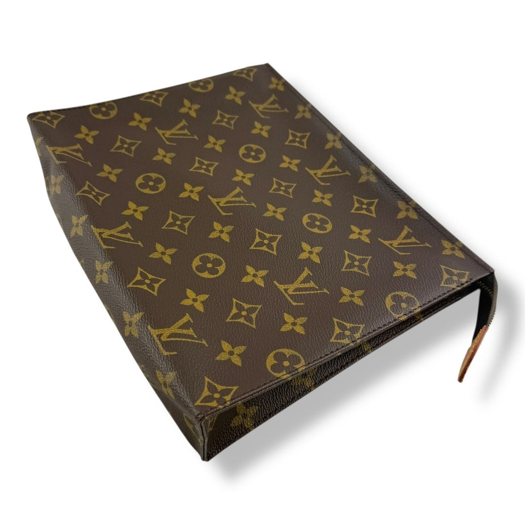 Louis Vuitton Brown Monogram Toiletry Pouch 26 Bag - Lux Central