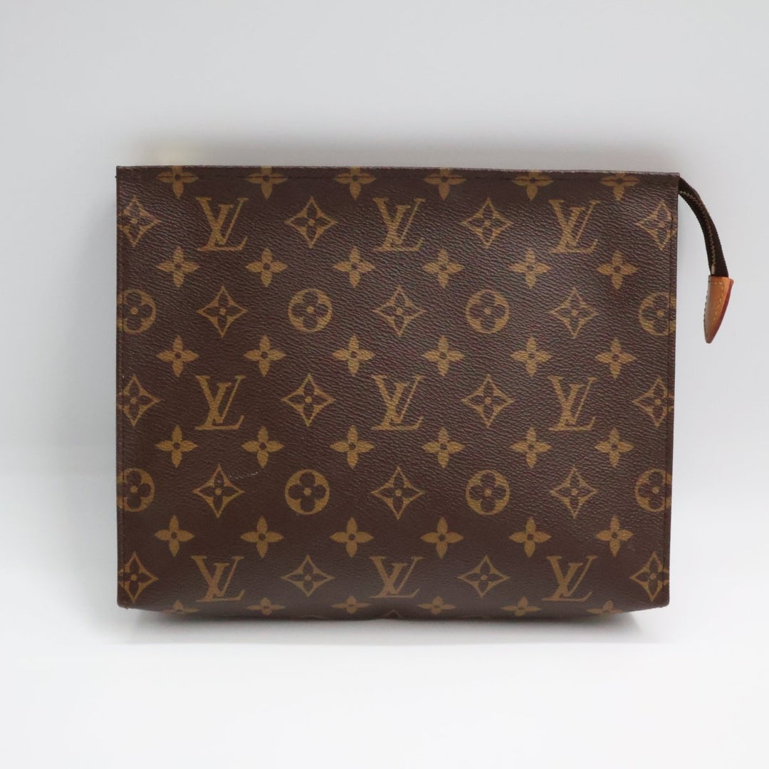 Louis Vuitton Brown Monogram Toiletry Pouch 26 Bag - Lux Central