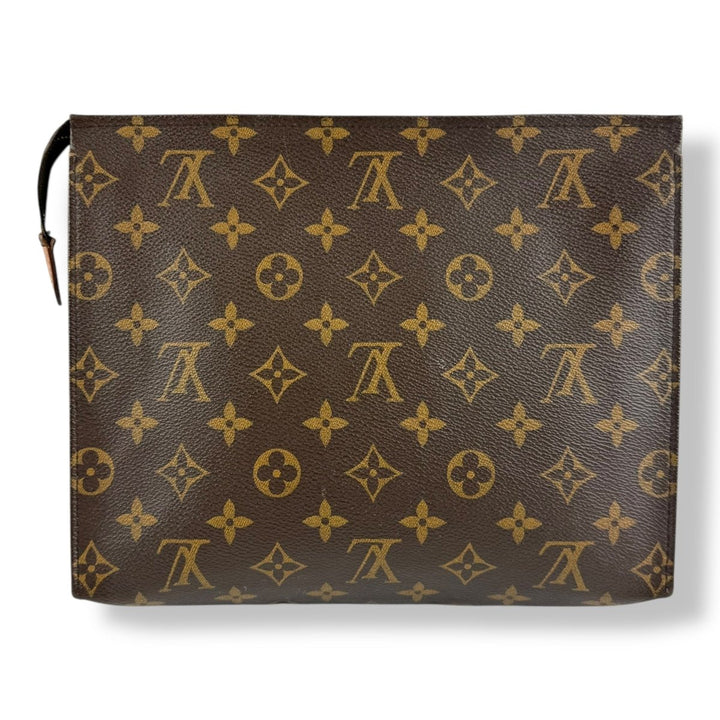 Louis Vuitton Brown Monogram Toiletry Pouch 26 Bag - Lux Central
