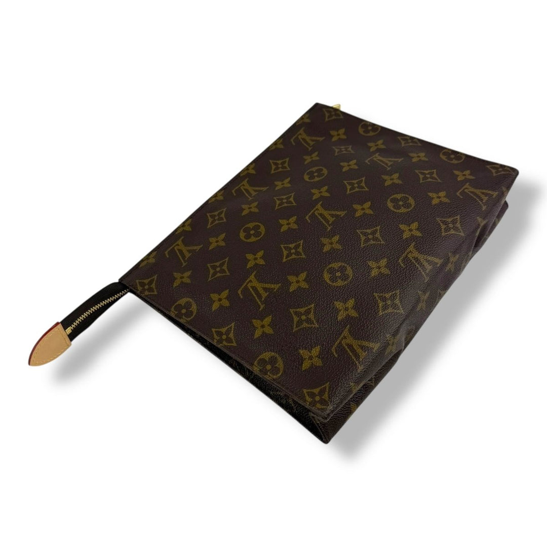Louis Vuitton Brown Monogram Toiletry Pouch 26 Bag - Lux Central