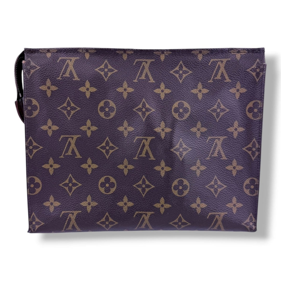 Louis Vuitton Brown Monogram Toiletry Pouch 26 Bag - Lux Central