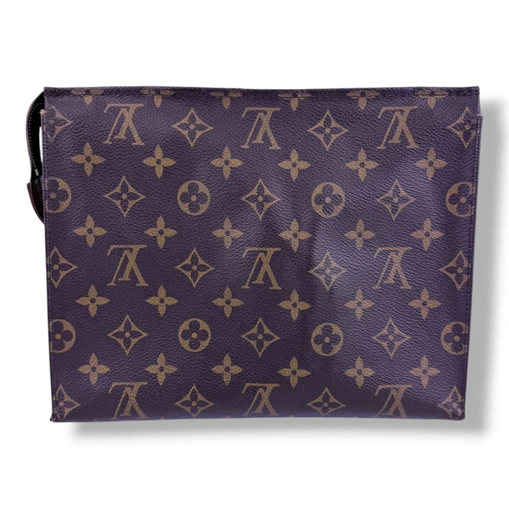 Louis Vuitton Brown Monogram Toiletry Pouch 26 Bag - Lux Central