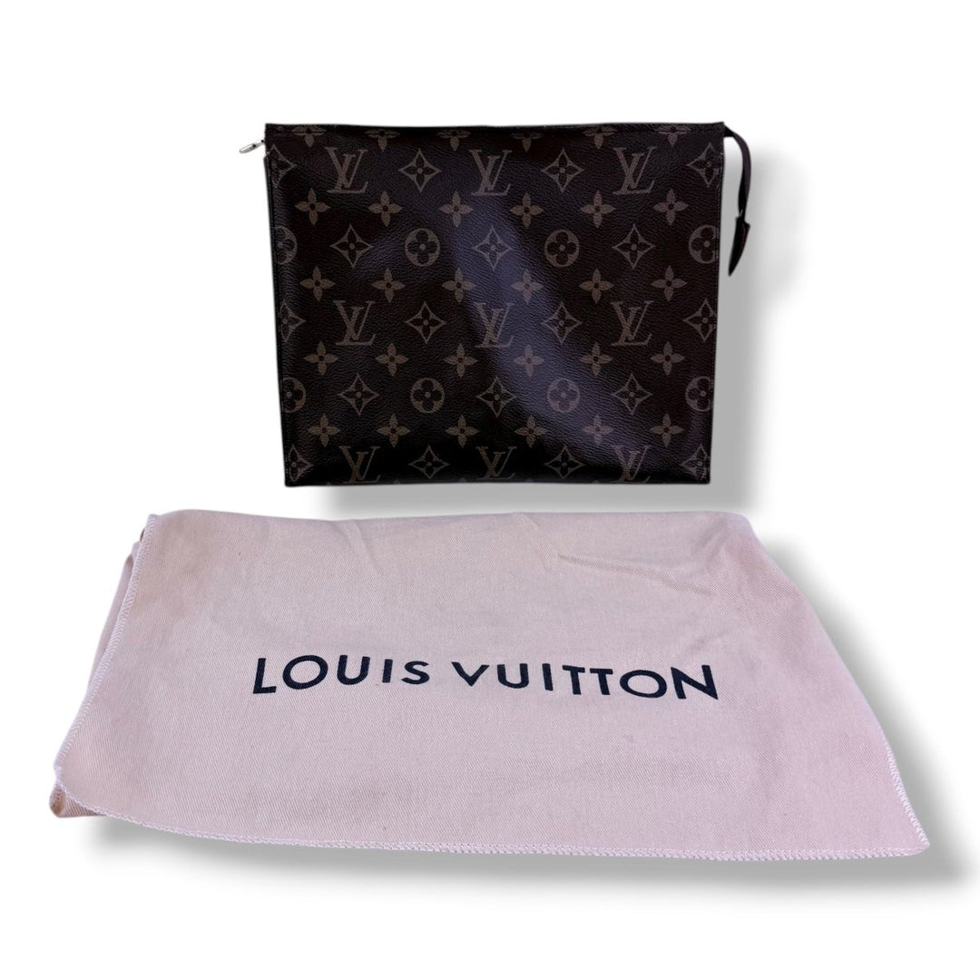 Louis Vuitton Brown Monogram Toiletry Pouch 26 Bag - Lux Central