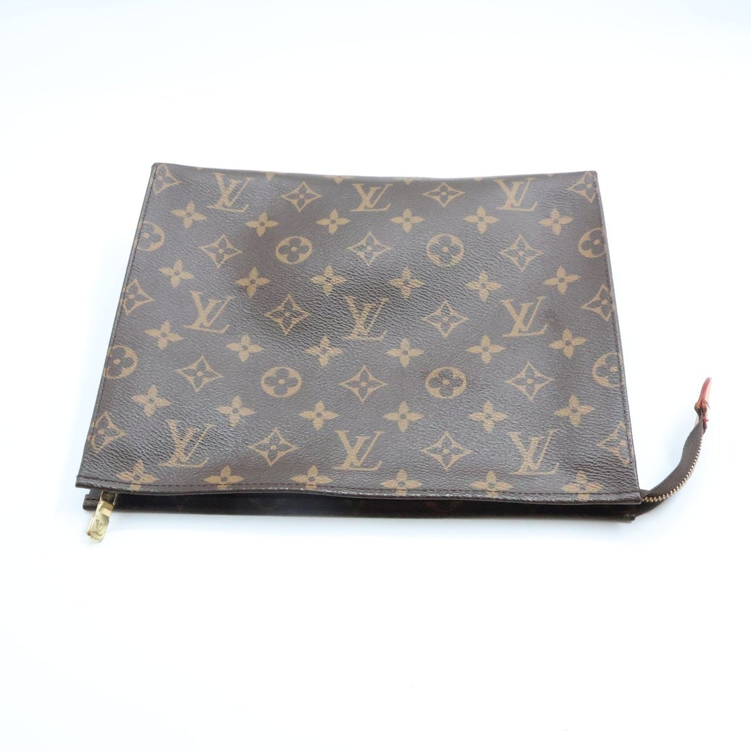 Louis Vuitton Brown Monogram Toiletry Pouch 26 Bag - Lux Central