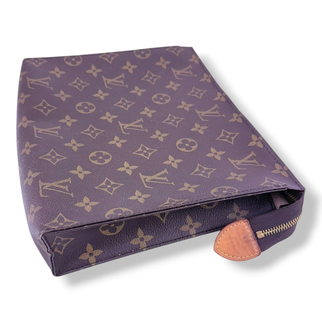 Louis Vuitton Brown Monogram Toiletry Pouch 26 Bag - Lux Central