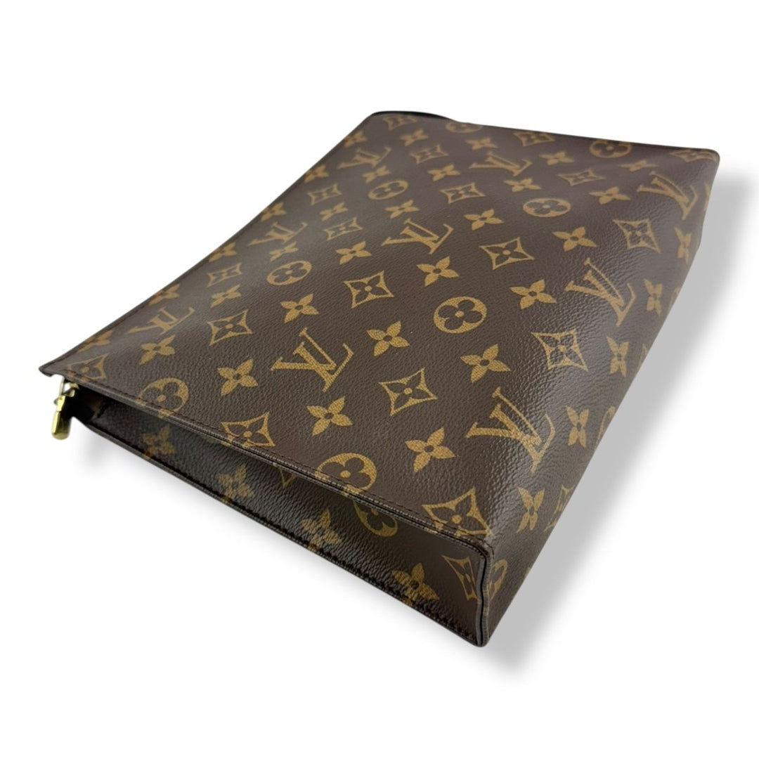 Louis Vuitton Brown Monogram Toiletry Pouch 26 Bag - Lux Central