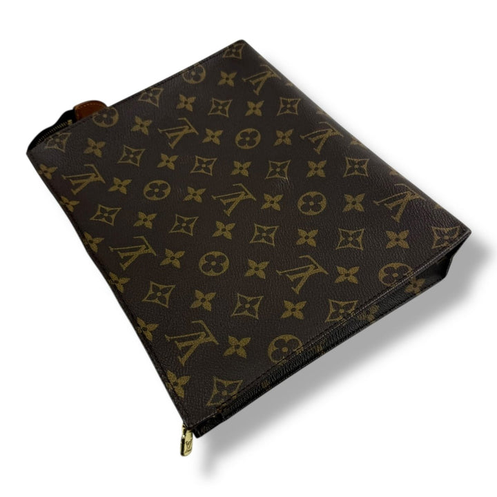 Louis Vuitton Brown Monogram Toiletry Pouch 26 Bag - Lux Central