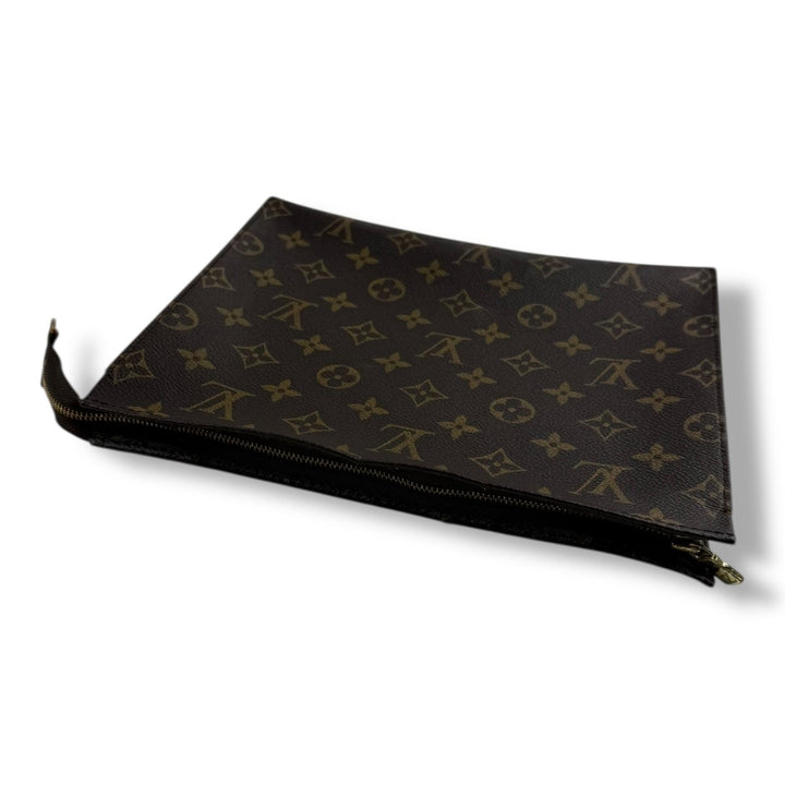 Louis Vuitton Brown Monogram Toiletry Pouch 26 Bag - Lux Central