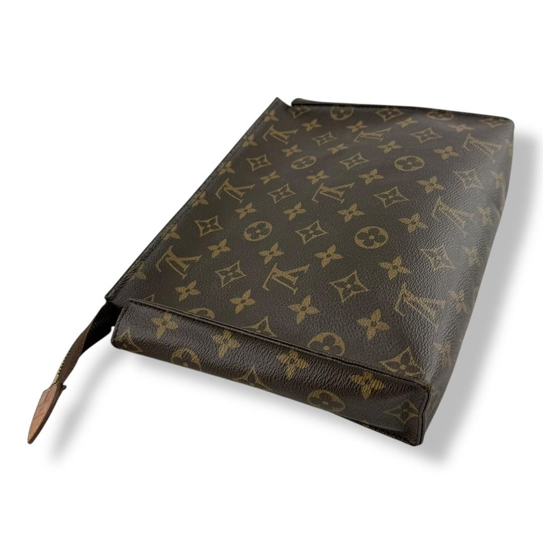 Louis Vuitton Brown Monogram Toiletry Pouch 26 Bag - Lux Central