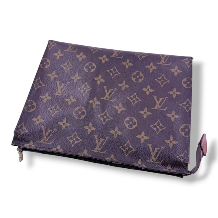 Louis Vuitton Brown Monogram Toiletry Pouch 26 Bag - Lux Central